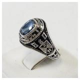 Grace High School Sterling Silver Personalized Class Ring. Size 4.5