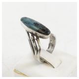 Sterling Silver Turquoise Ring Size 6