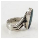 Sterling Silver Turquoise Ring Size 6