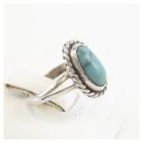 Turquoise Sterling Silver 925 Taxco Ring Size 5