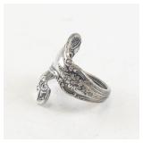 Old Master Sterling Silver Spoon Ring Size 6.5