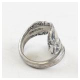 Old Master Sterling Silver Spoon Ring Size 6.5