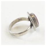 Sterling Silver 925 Ruby Ring Size 6.75