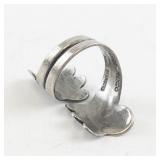 A. Cazares Signed Sterling Silver 925 Wrap Ring. Size 6-7
