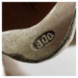 800 Silver Puzzle Ring. Size 6.