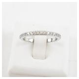 Ladies Half-Eternity Cubic Zirconia Band. Size 7. Like New!