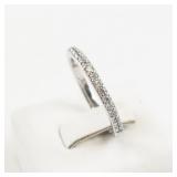 Ladies Half-Eternity Cubic Zirconia Band. Size 7. Like New!