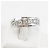 ArtCarved Sterling Silver 7-Stone CZ Ring. Size 10