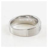 ArtCarved Sterling Silver 7-Stone CZ Ring. Size 10