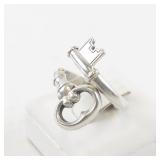 Sterling Silver Key Wray Design Ring. Size 6-7