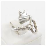 Sterling Silver Key Wray Design Ring. Size 6-7