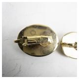 Sarah Cov Vintage Cameo Clip-On Earrings