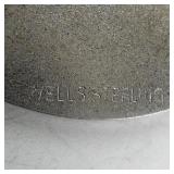 Wells Sterling Silver Round Etched Brooch Pin