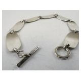 Ed Levin Sterling Silver Link Bracelet