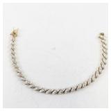 Vermeil San Marco Link Bracelet in Sterling Silver