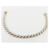 Vermeil San Marco Link Bracelet in Sterling Silver