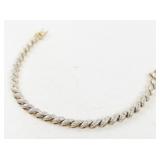 Vermeil San Marco Link Bracelet in Sterling Silver