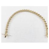 Vermeil San Marco Link Bracelet in Sterling Silver