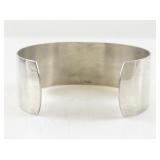 Sterling Silver Wide Cuff Bracelet