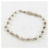 Milor Italy Sterling Silver Bead Bracelet