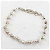 Milor Italy Sterling Silver Bead Bracelet