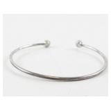 Sterling Silver Cuff Bracelet with Opal Accents