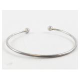 Sterling Silver Cuff Bracelet with Opal Accents