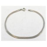 Sterling Silver Herringbone Bracelet