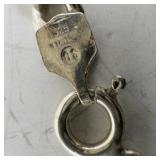 Sterling Silver Figaro Chain Bracelet with Clasp