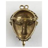 1994 Metropolitan Museum Signed MMA Mask Pendant Brooch