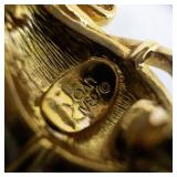 Joan Rivers Gold-Tone Bee Brooch with Clear Crystals