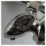 Vintage Kramer of New York Crystal Rhinestone Spiral Brooch