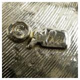 Vintage Signed Coro Rhinestone Brooch in Silver Tone