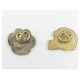 Pair of Blaine Paw Pride and Football Helmet Lapel Pins