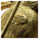 Joan Rivers Gold Tone Beaded Bug Brooch Pin