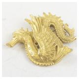 Vintage 1970s Metropolitan Museum of Art Scythian Ketos Dragon Brooch