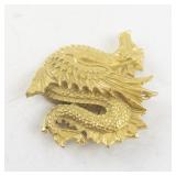 Vintage 1970s Metropolitan Museum of Art Scythian Ketos Dragon Brooch