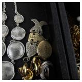Large Costume Jewelry Lot with Necklaces Bracelets Earrings and Pendants