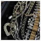 Mixed Vintage and Costume Jewelry Lot with Necklaces, Bracelets, and Earrings