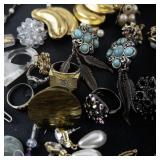 Mixed Vintage and Costume Jewelry Lot with Necklaces, Bracelets, and Earrings