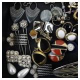 Mixed Vintage and Costume Jewelry Lot with Necklaces, Bracelets, and Earrings