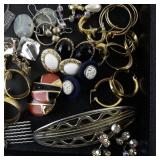 Mixed Vintage and Costume Jewelry Lot with Necklaces, Bracelets, and Earrings