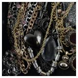 Large Assorted Costume Jewelry Lot Necklaces Bracelets Earrings Rings