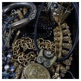 Large Assorted Costume Jewelry Lot Necklaces Bracelets Earrings Rings