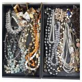 Assorted Costume Jewelry Necklaces and Beads Collection
