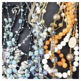 Assorted Costume Jewelry Necklaces and Beads Collection
