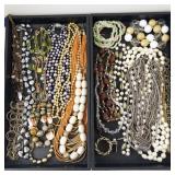 Collection of Costume Jewelry Necklaces and Bracelets