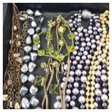 Collection of Costume Jewelry Necklaces and Bracelets