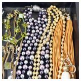 Collection of Costume Jewelry Necklaces and Bracelets