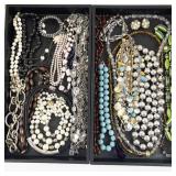 Collection of Assorted Costume Jewelry Necklaces and Bracelets